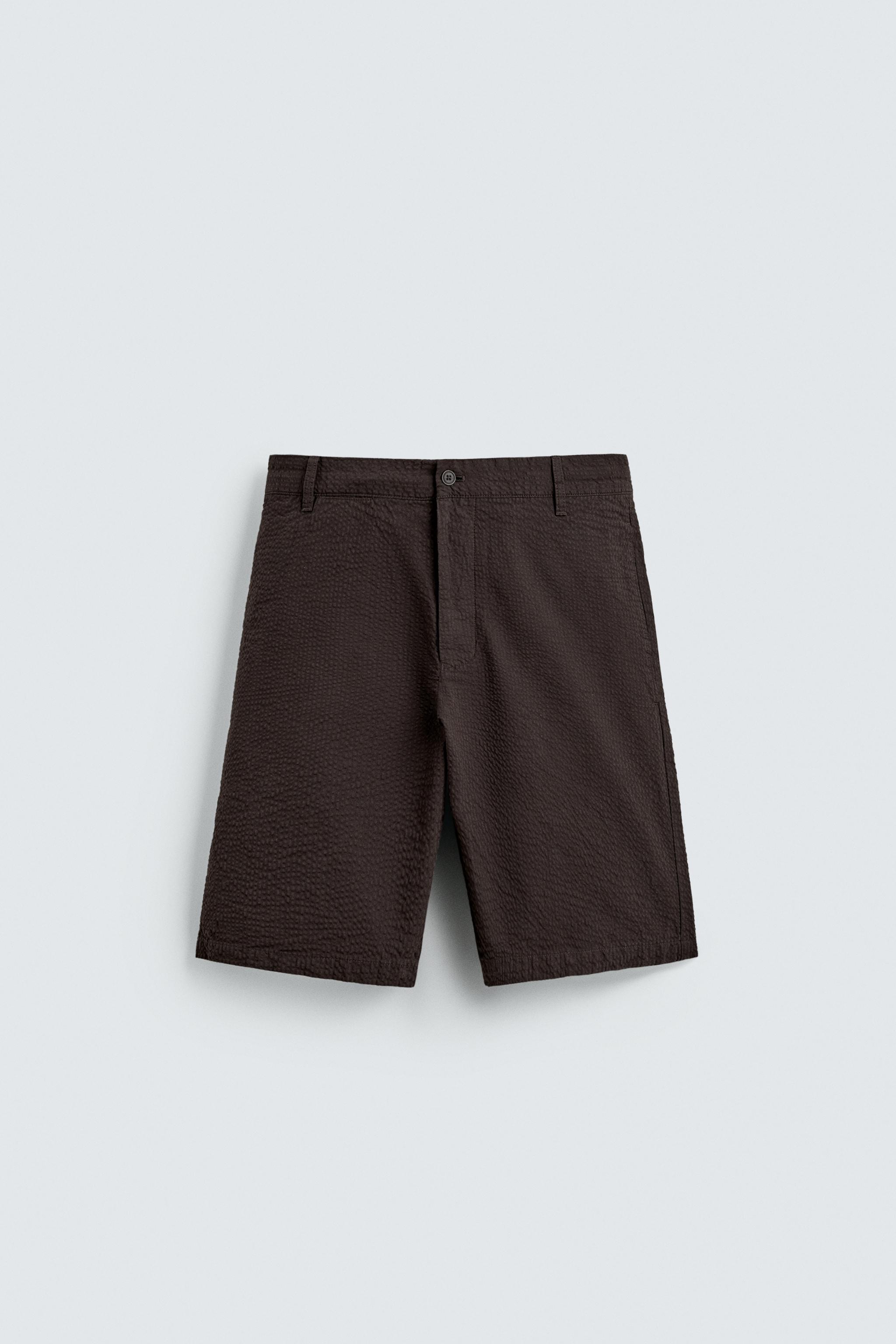 REGULAR FIT SEERSUCKER SHORTS